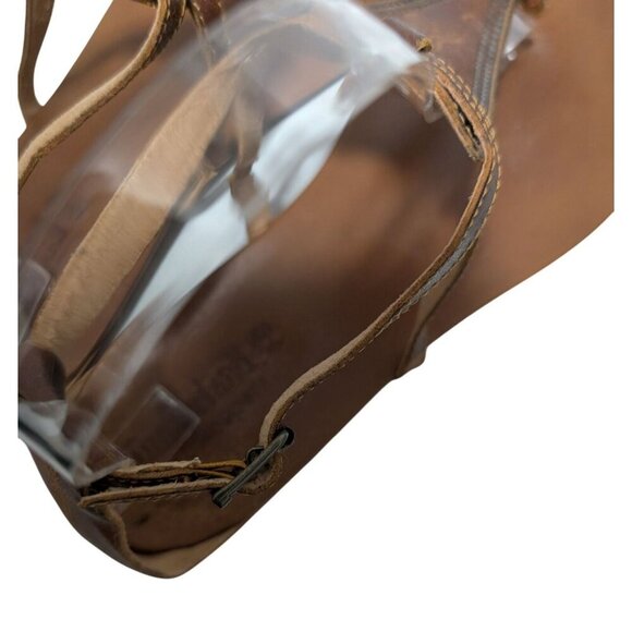 Timberland Sandals Womens Size 9.5 Earthkeepers T-Strap Brown Leather Adjustable - Picture 5 of 8